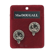 MacDougall Clan Badge, Kilt Pin, Lapel Pin, Cufflinks, Keyring/Key Fob & Gift Set — Fine Pewter by Art Pewter — Made in Scotland (Shiny Finish) - Heritage Of Scotland - Cufflinks