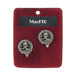 MacFie Clan Badge, Kilt Pin, Lapel Pin, Cufflinks, Keyring/Key Fob & Gift Set — Fine Pewter by Art Pewter — Made in Scotland (Shiny Finish) - Heritage Of Scotland - Cufflinks