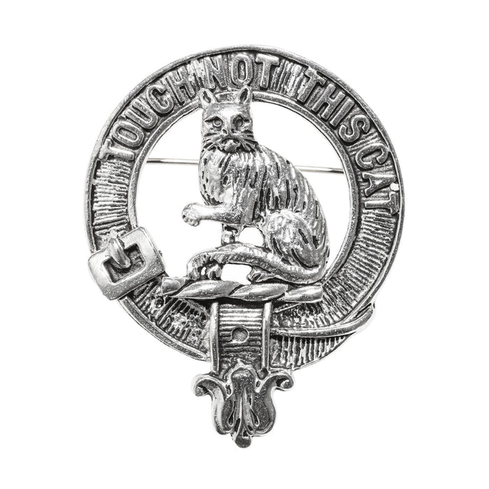 MacGillivray Clan Badge, Kilt Pin, Lapel Pin, Cufflinks, Keyring/Key Fob & Gift Set — Fine Pewter by Art Pewter — Made in Scotland (Shiny Finish) - Heritage Of Scotland - Badge