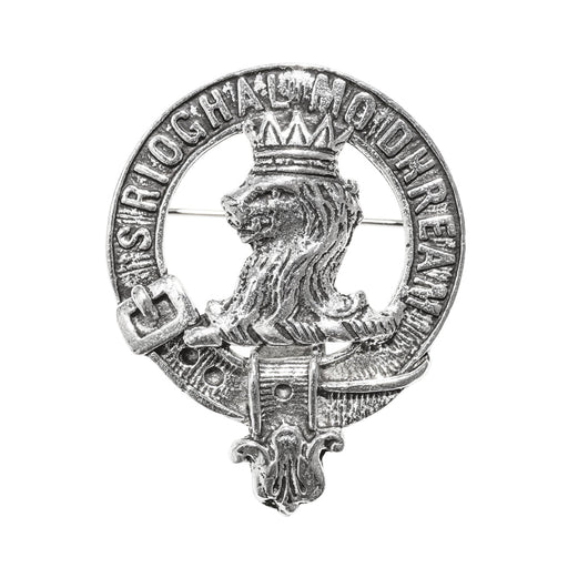 MacGregor Clan Badge, Kilt Pin, Lapel Pin, Cufflinks, Keyring/Key Fob & Gift Set — Fine Pewter by Art Pewter — Made in Scotland (Shiny Finish) - Heritage Of Scotland - Badge