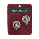 MacGregor Clan Badge, Kilt Pin, Lapel Pin, Cufflinks, Keyring/Key Fob & Gift Set — Fine Pewter by Art Pewter — Made in Scotland (Shiny Finish) - Heritage Of Scotland - Cufflinks