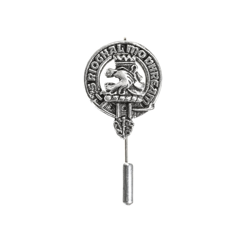 MacGregor Clan Badge, Kilt Pin, Lapel Pin, Cufflinks, Keyring/Key Fob & Gift Set — Fine Pewter by Art Pewter — Made in Scotland (Shiny Finish) - Heritage Of Scotland - Lapel Pin