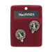 MacInnes Clan Badge, Kilt Pin, Lapel Pin, Cufflinks, Keyring/Key Fob & Gift Set — Fine Pewter by Art Pewter — Made in Scotland (Shiny Finish) - Heritage Of Scotland - Badge