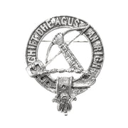 MacInnes Clan Badge, Kilt Pin, Lapel Pin, Cufflinks, Keyring/Key Fob & Gift Set — Fine Pewter by Art Pewter — Made in Scotland (Shiny Finish) - Heritage Of Scotland - Badge