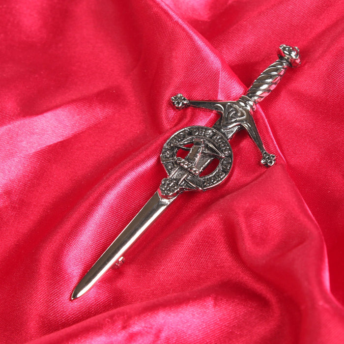 MacInnes Clan Badge, Kilt Pin, Lapel Pin, Cufflinks, Keyring/Key Fob & Gift Set — Fine Pewter by Art Pewter — Made in Scotland (Shiny Finish) - Heritage Of Scotland - Keyring / Key Fob