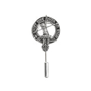 MacInnes Clan Badge, Kilt Pin, Lapel Pin, Cufflinks, Keyring/Key Fob & Gift Set — Fine Pewter by Art Pewter — Made in Scotland (Shiny Finish) - Heritage Of Scotland - Lapel Pin