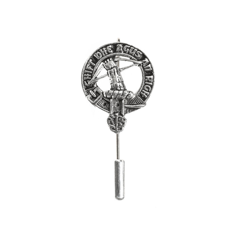 MacInnes Clan Badge, Kilt Pin, Lapel Pin, Cufflinks, Keyring/Key Fob & Gift Set — Fine Pewter by Art Pewter — Made in Scotland (Shiny Finish) - Heritage Of Scotland - Lapel Pin