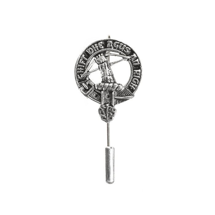 MacInnes Clan Badge, Kilt Pin, Lapel Pin, Cufflinks, Keyring/Key Fob & Gift Set — Fine Pewter by Art Pewter — Made in Scotland (Shiny Finish) - Heritage Of Scotland - Lapel Pin