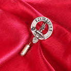 MacIntyre Clan Badge, Kilt Pin, Lapel Pin, Cufflinks, Keyring/Key Fob & Gift Set — Fine Pewter by Art Pewter — Made in Scotland (Shiny Finish) - Heritage Of Scotland - Lapel Pin