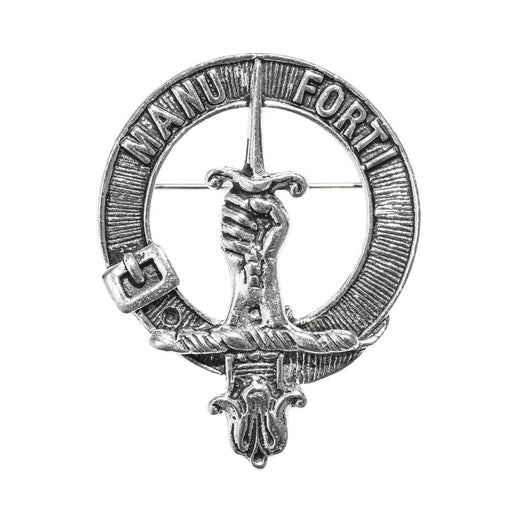 MacKay Clan Badge, Kilt Pin, Lapel Pin, Cufflinks, Keyring/Key Fob & Gift Set — Fine Pewter by Art Pewter — Made in Scotland (Shiny Finish) - Heritage Of Scotland - Badge