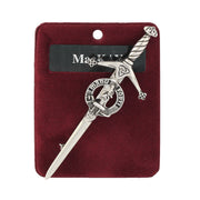 MacKay Clan Badge, Kilt Pin, Lapel Pin, Cufflinks, Keyring/Key Fob & Gift Set — Fine Pewter by Art Pewter — Made in Scotland (Shiny Finish) - Heritage Of Scotland - Kilt Pin