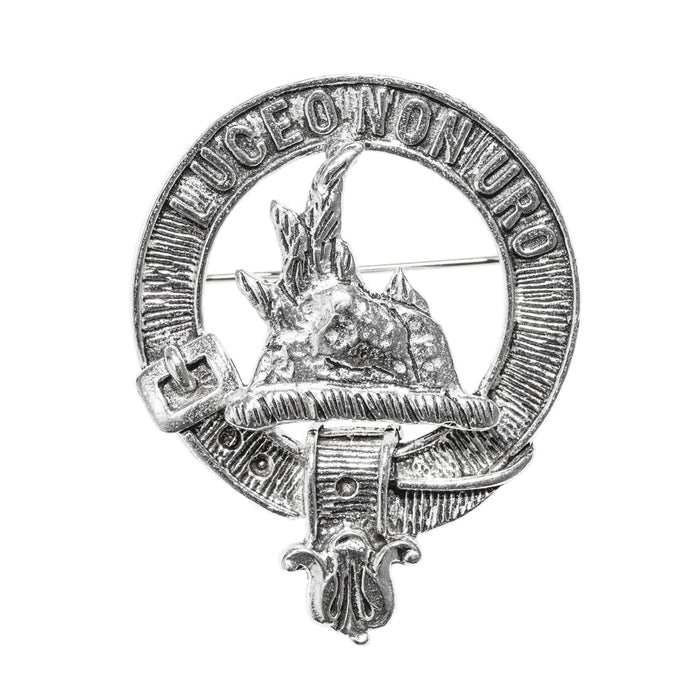 MacKenzie Clan Badge, Kilt Pin, Lapel Pin, Cufflinks, Keyring/Key Fob & Gift Set — Fine Pewter by Art Pewter — Made in Scotland (Shiny Finish) - Heritage Of Scotland - Badge