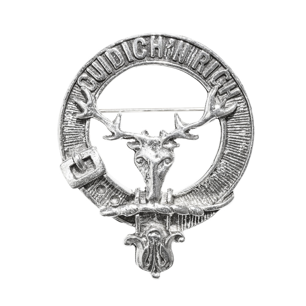 MacKenzie of Seaforth Clan Badge, Kilt Pin, Lapel Pin, Cufflinks, Keyring/Key Fob & Gift Set — Fine Pewter by Art Pewter — Made in Scotland (Shiny Finish) - Heritage Of Scotland - Badge