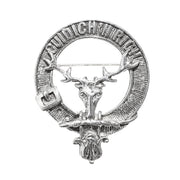 MacKenzie of Seaforth Clan Badge, Kilt Pin, Lapel Pin, Cufflinks, Keyring/Key Fob & Gift Set — Fine Pewter by Art Pewter — Made in Scotland (Shiny Finish) - Heritage Of Scotland - Badge