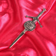 MacKinnon Clan Badge, Kilt Pin, Lapel Pin, Cufflinks, Keyring/Key Fob & Gift Set — Fine Pewter by Art Pewter — Made in Scotland (Shiny Finish) - Heritage Of Scotland - Kilt Pin