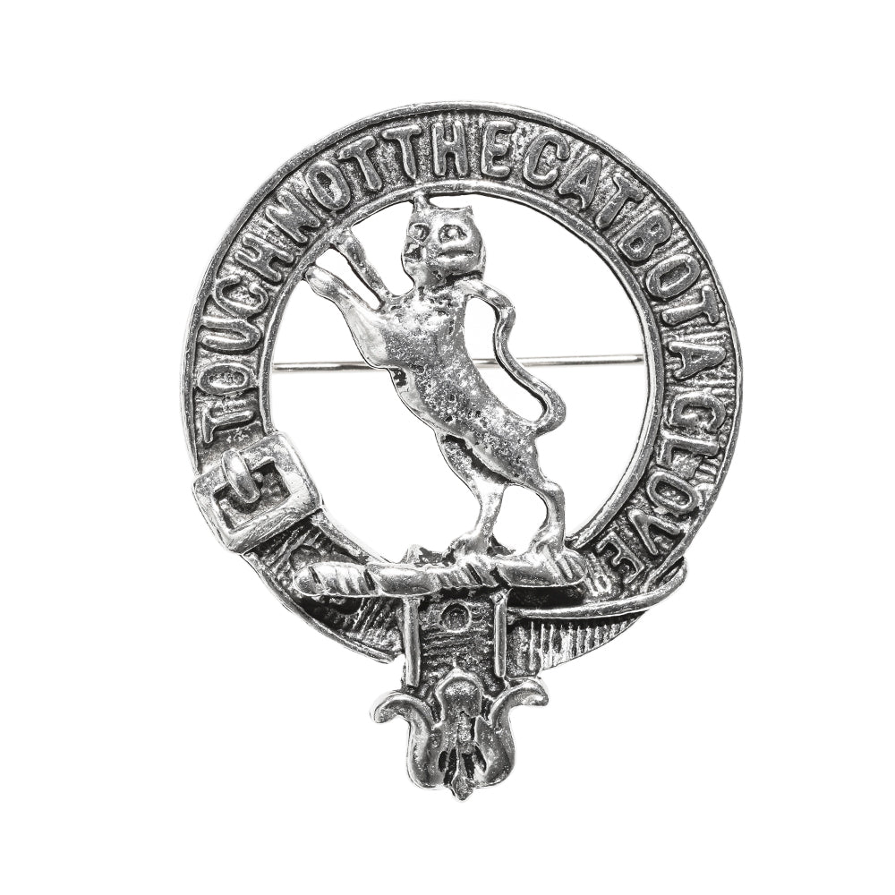 MacKintosh Clan Badge, Kilt Pin, Lapel Pin, Cufflinks, Keyring/Key Fob & Gift Set — Fine Pewter by Art Pewter — Made in Scotland (Shiny Finish) - Heritage Of Scotland - Badge