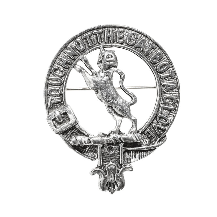 MacKintosh Clan Badge, Kilt Pin, Lapel Pin, Cufflinks, Keyring/Key Fob & Gift Set — Fine Pewter by Art Pewter — Made in Scotland (Shiny Finish) - Heritage Of Scotland - Badge