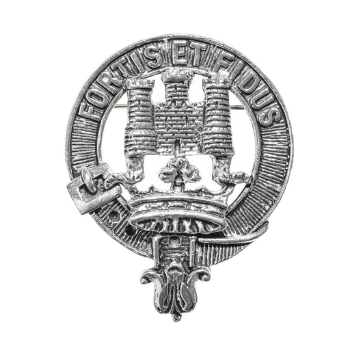 MacLachlan Clan Badge, Kilt Pin, Lapel Pin, Cufflinks, Keyring/Key Fob & Gift Set — Fine Pewter by Art Pewter — Made in Scotland (Shiny Finish) - Heritage Of Scotland - Badge