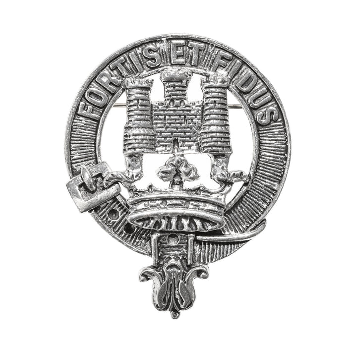 MacLachlan Clan Badge, Kilt Pin, Lapel Pin, Cufflinks, Keyring/Key Fob & Gift Set — Fine Pewter by Art Pewter — Made in Scotland (Shiny Finish) - Heritage Of Scotland - Badge