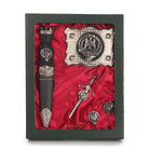 MacLachlan Clan Badge, Kilt Pin, Lapel Pin, Cufflinks, Keyring/Key Fob & Gift Set — Fine Pewter by Art Pewter — Made in Scotland (Shiny Finish) - Heritage Of Scotland - Gift Set