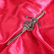 MacLaine Clan Badge, Kilt Pin, Lapel Pin, Cufflinks, Keyring/Key Fob & Gift Set — Fine Pewter by Art Pewter — Made in Scotland (Shiny Finish) - Heritage Of Scotland - Keyring / Key Fob