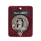 MacLaren Clan Badge, Kilt Pin, Lapel Pin, Cufflinks, Keyring/Key Fob & Gift Set — Fine Pewter by Art Pewter — Made in Scotland (Shiny Finish) - Heritage Of Scotland - Badge