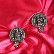 MacLennan Clan Badge, Kilt Pin, Lapel Pin, Cufflinks, Keyring/Key Fob & Gift Set — Fine Pewter by Art Pewter — Made in Scotland (Shiny Finish) - Heritage Of Scotland - Cufflinks