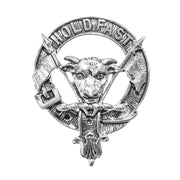 MacLeod Clan Badge, Kilt Pin, Lapel Pin, Cufflinks, Keyring/Key Fob & Gift Set — Fine Pewter by Art Pewter — Made in Scotland (Shiny Finish) - Heritage Of Scotland - Badge