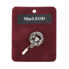 MacLeod Clan Badge, Kilt Pin, Lapel Pin, Cufflinks, Keyring/Key Fob & Gift Set — Fine Pewter by Art Pewter — Made in Scotland (Shiny Finish) - Heritage Of Scotland - Lapel Pin