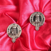 MacNaughton Clan Badge, Kilt Pin, Lapel Pin, Cufflinks, Keyring/Key Fob & Gift Set — Fine Pewter by Art Pewter — Made in Scotland (Shiny Finish) - Heritage Of Scotland - Cufflinks