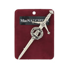 MacNaughton Clan Badge, Kilt Pin, Lapel Pin, Cufflinks, Keyring/Key Fob & Gift Set — Fine Pewter by Art Pewter — Made in Scotland (Shiny Finish) - Heritage Of Scotland - Kilt Pin