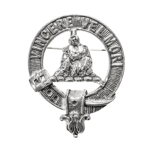 MacNeil Clan Badge, Kilt Pin, Lapel Pin, Cufflinks, Keyring/Key Fob & Gift Set — Fine Pewter by Art Pewter — Made in Scotland (Shiny Finish) - Heritage Of Scotland - Badge
