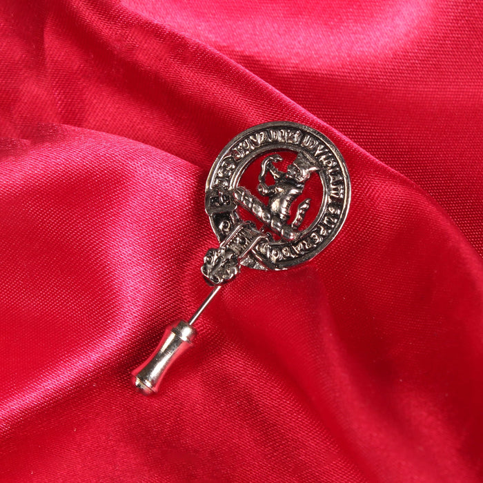 MacThomas Clan Badge, Kilt Pin, Lapel Pin, Cufflinks, Keyring/Key Fob & Gift Set — Fine Pewter by Art Pewter — Made in Scotland (Shiny Finish) - Heritage Of Scotland - Lapel Pin