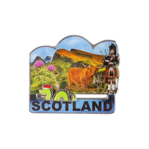 Magnet Nessie-Sco Loch/Cow/Piper/Thistl - Heritage Of Scotland - NA
