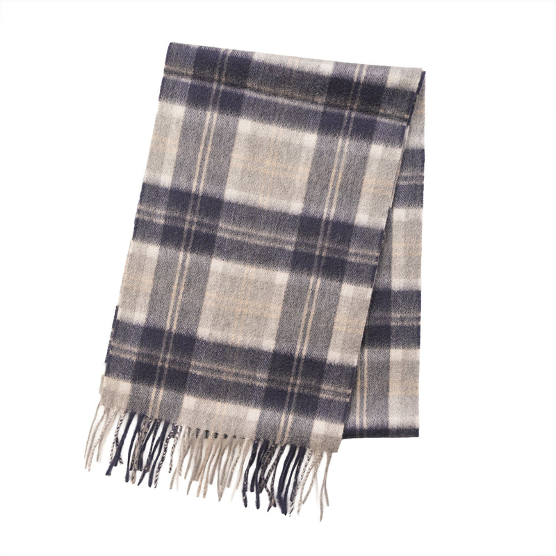 Edinburgh Cashmere Premium Lightweight Scarf - Soft Luxury Wrap - Bannockbane Silver
