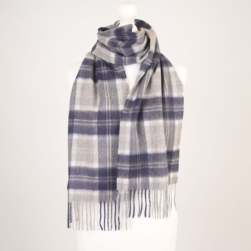 Edinburgh Cashmere Premium Lightweight Scarf - Soft Luxury Wrap - Bannockbane Silver