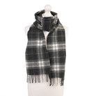 Marchbrae 100% Lambswool Scarf – Traditional Tartan & Check Designs - Made in Scotland - Heritage Of Scotland - Thomson Charcoal