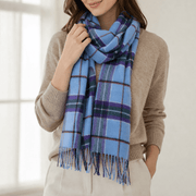 Marchbrae 100% Lambswool Scarf – Traditional Tartan & Check Designs - Made in Scotland - Heritage Of Scotland - World Peace Tartan