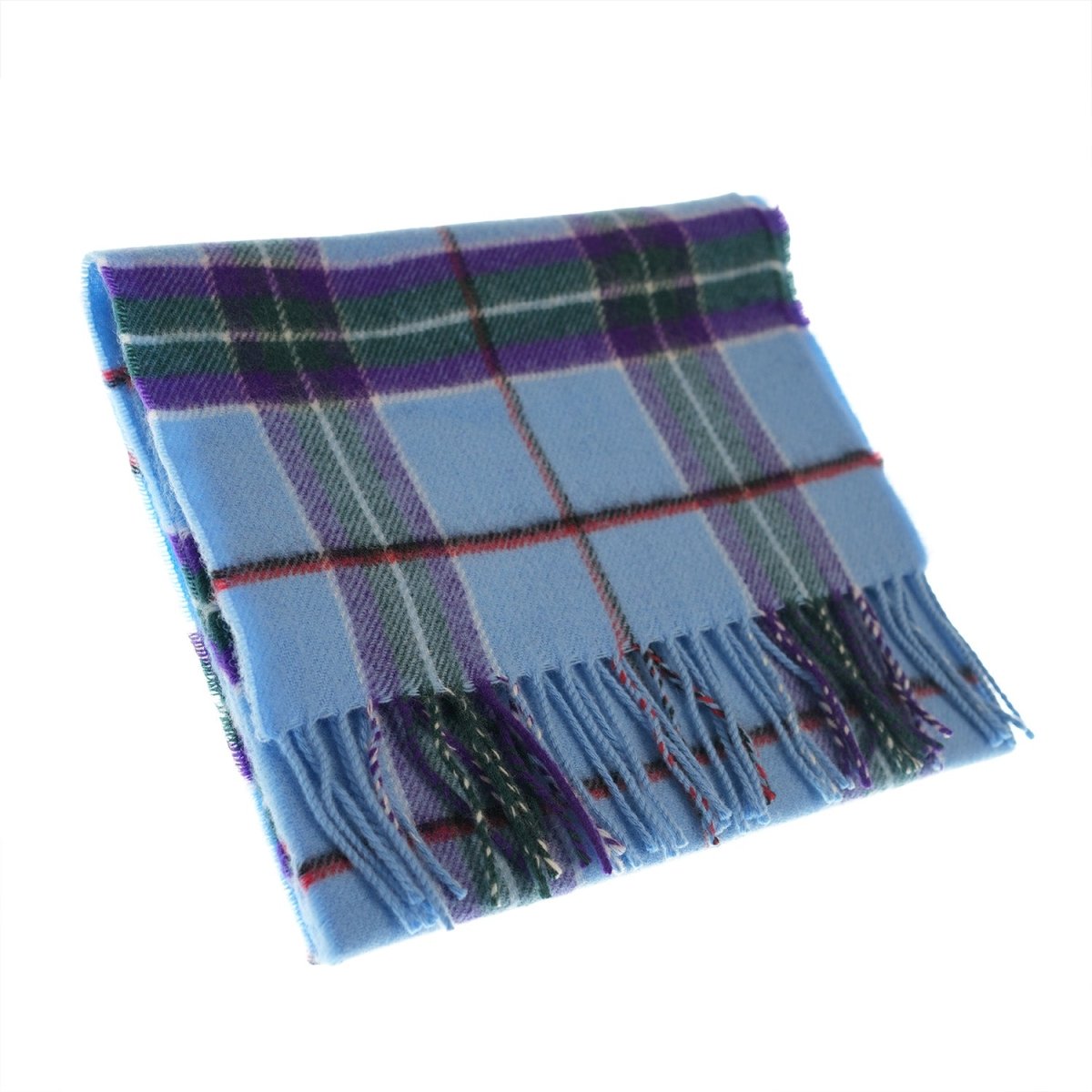Marchbrae 100% Lambswool Scarf – Traditional Tartan & Check Designs - Made in Scotland - Heritage Of Scotland - World Peace Tartan