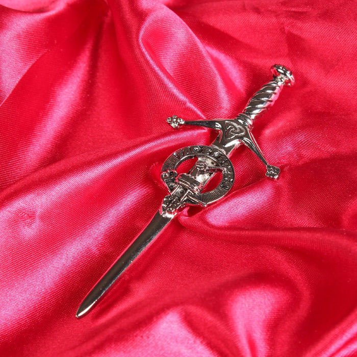 Matheson Clan Badge, Kilt Pin, Lapel Pin, Cufflinks, Keyring/Key Fob & Gift Set — Fine Pewter by Art Pewter — Made in Scotland (Shiny Finish) - Heritage Of Scotland - Kilt Pin