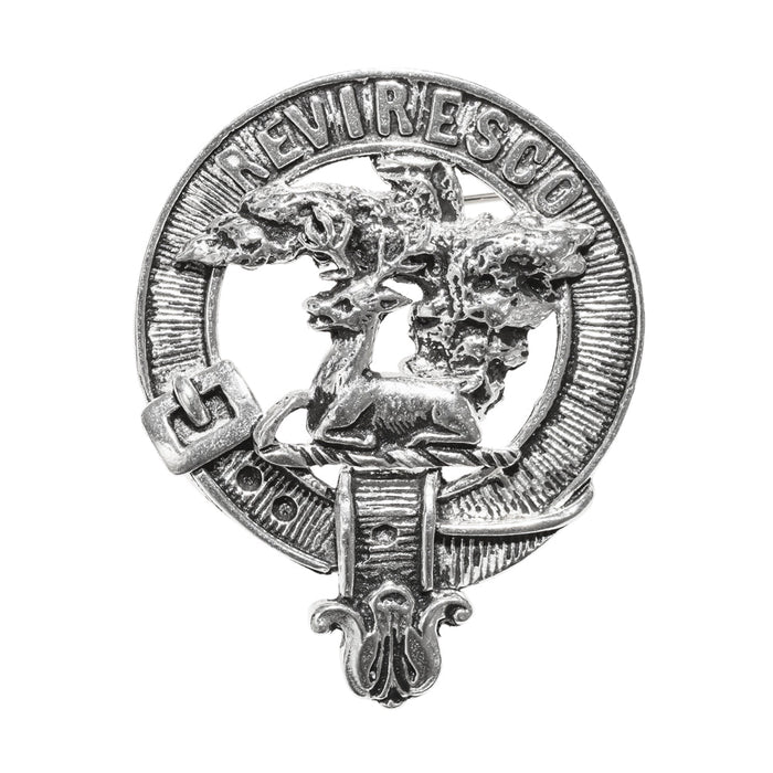 Maxwell Clan Badge, Kilt Pin, Lapel Pin, Cufflinks, Keyring/Key Fob & Gift Set — Fine Pewter by Art Pewter — Made in Scotland (Shiny Finish) - Heritage Of Scotland - Badge
