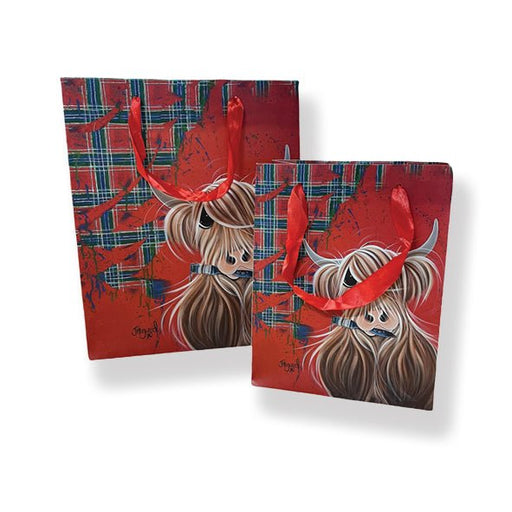 Mcmoo Tartan Paint Paper Gift Bag Small - Heritage Of Scotland - NA