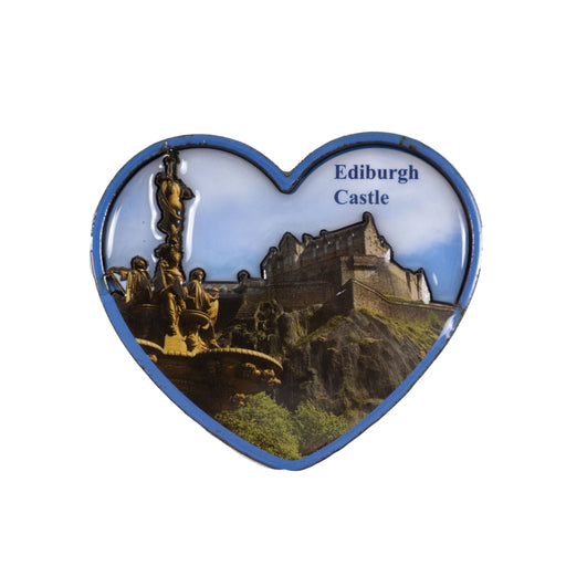 Mdf Magnet Heart - Edinburgh Castle - Heritage Of Scotland - NA