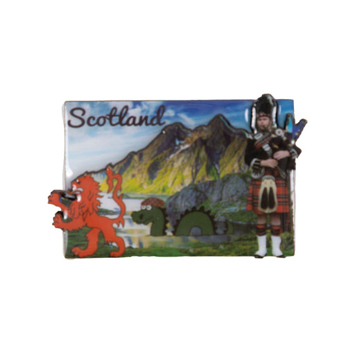 Mdf Magnet Lion/ Nessie/ Lochs/ Piperman - Heritage Of Scotland - NA