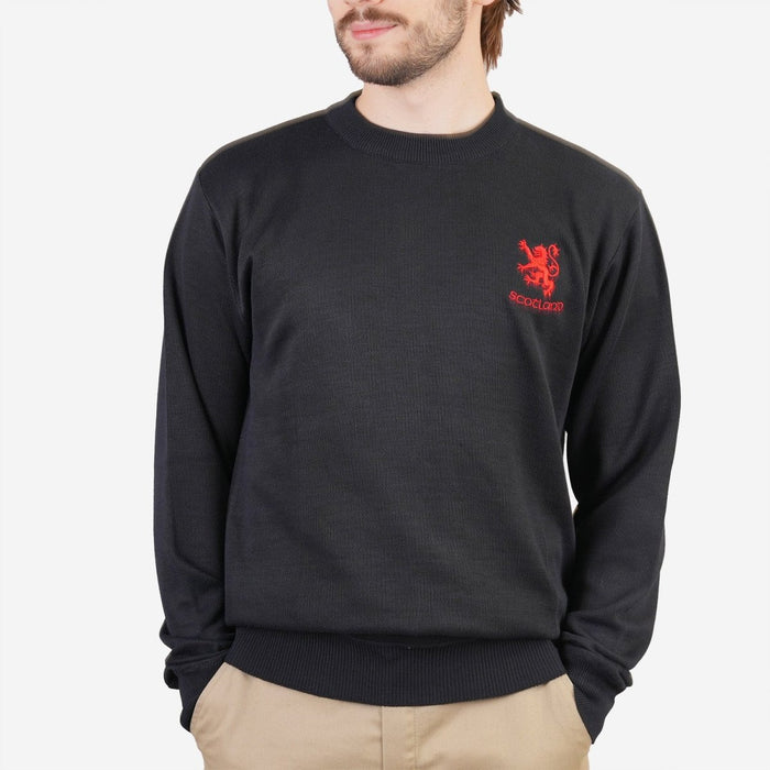 Men's Ballantrae Lion Jumper Navy - Heritage Of Scotland - NAVY