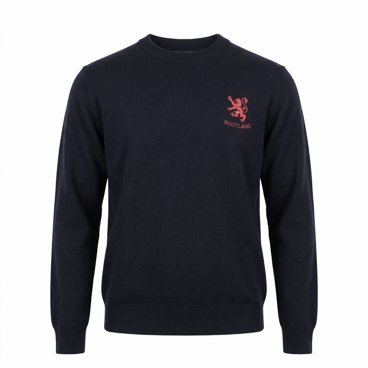 Men's Ballantrae Lion Jumper - Navy - Heritage Of Scotland - S