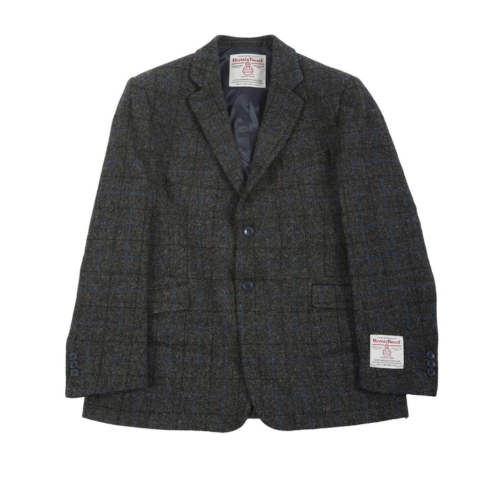 Men's Barra Harris Tweed Jacket Blue Check - Heritage Of Scotland - BLUE CHECK