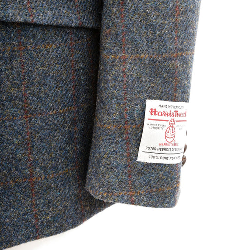 Mens Barra Harris Tweed Jacket Blue Multi - Heritage Of Scotland - BLUE MULTI