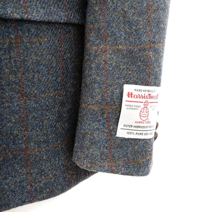 Mens Barra Harris Tweed Jacket Blue Multi - Heritage Of Scotland - BLUE MULTI