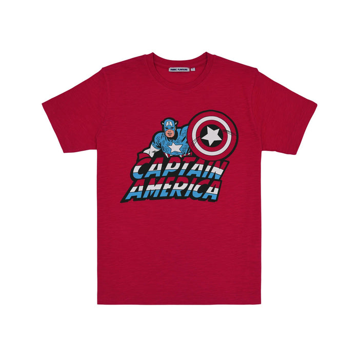 Men's Captain America Tee - Heritage Of Scotland - RED